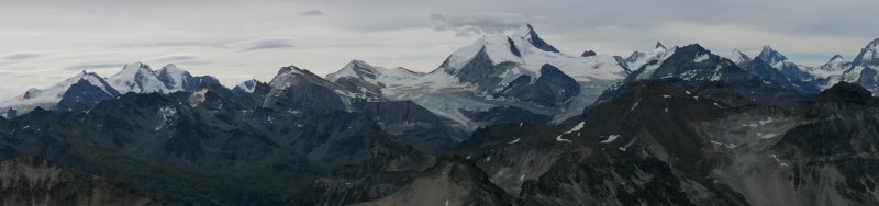 Panorama du sommet de la Bella Tola